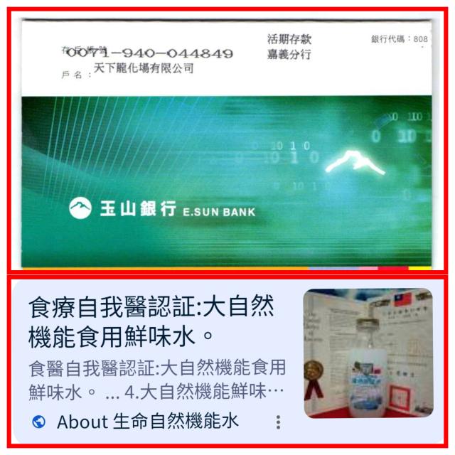 天下龍化埸有限公司 調令