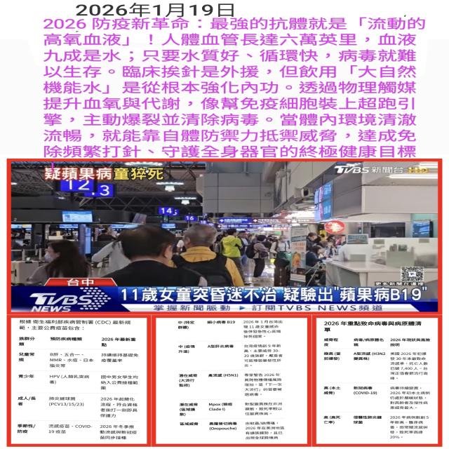 2026 防疫新革命：最強的抗體就是「流動的高氧血液」！