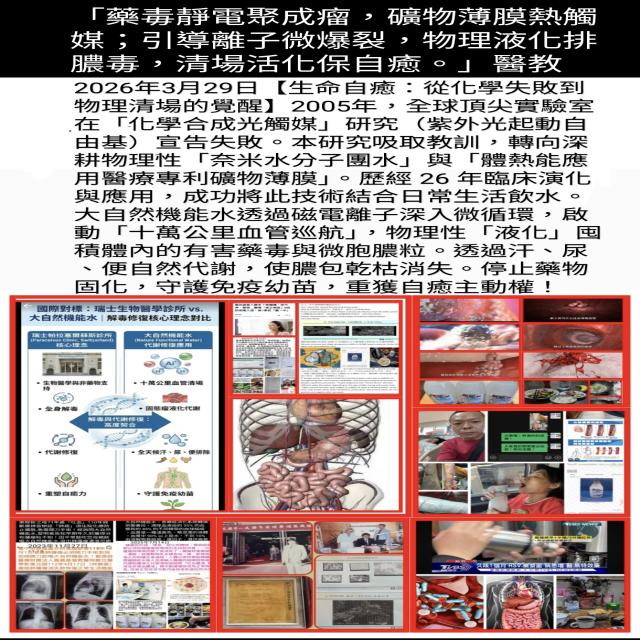 生命自癒之光：從化學失敗到物理清場的 26 年實證