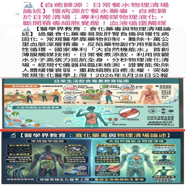 【自癒歸源:日常餐水物理清場論述】 【自癒歸源:日常餐水物理清場論述】