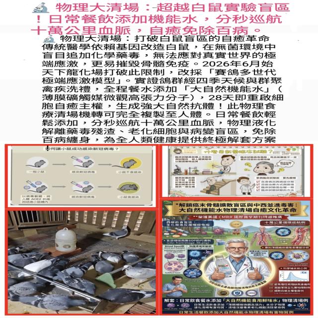 物理大清場：打破白鼠盲區的自癒革命