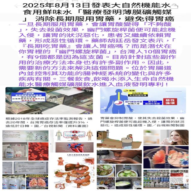 消除長期服用胃藥，避免得胃癌